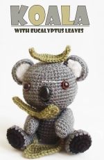 Butter Bear Made - Butterbearmade - Ahmaymet - May Ahmaymet - Koala with Eucalyptus Leaves