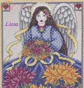 Flower Angel November Chrysanthemum by Joan Elliott from The Cross Stitcher December 2000