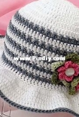 MakiCrochet- Maja Masar - 197 Fancy baby Spring - Summer hat