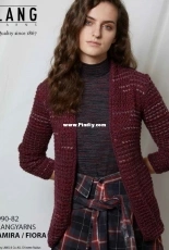 990-82 Lang Yarns Amira / Fiora by LANGYARNS SWITZERLAND-English-German-French-Dutch