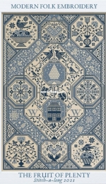 Modern Folk Embroidery SAL 2021 - The Fruits of Plenty- XSD/PCS