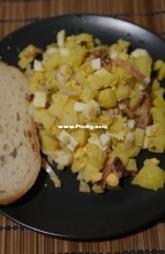Dinner: potato salad