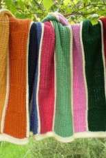 Rainbow Ridge Blanket by Frankie Brown /Frankies Knitted Stuff-Free