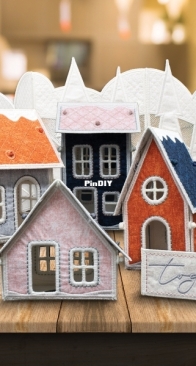 OESD-#12906 Home for the Holidays- Freestanding Houses - ART, DST, EMB, EXP, HUS, JAN, JEF, PCS, PES, SEW, VP3,VIP,BMP,INF,SVG Machine Embroidery