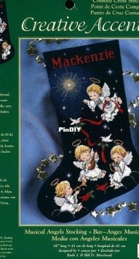 Dimensions 7960 -8525  Musical Angels Stocking PCS