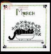 Calico Crossroads - Mini-Kats Shamrock Kitty (March) XSD