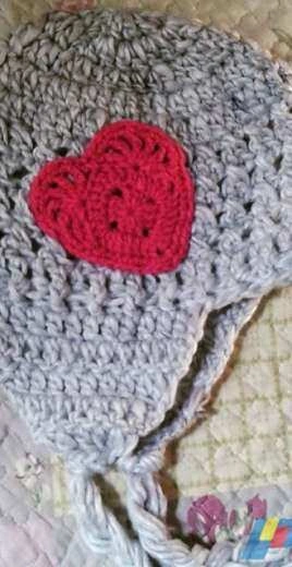 Gorro coração / Heart beannie