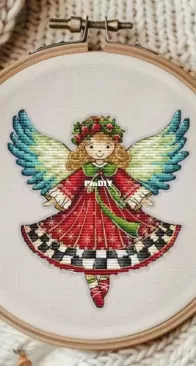 Christmas angel 2 by Svitlana Hrybach
