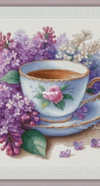Tea with Lilac Aroma by Inna Baydenko/ Baidenko