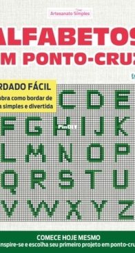 Artesanato Simples –  Alfabetos Em Ponto-Cruz - January 2026 - Portugese