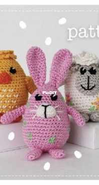 My Crochet Chums - Pia Simpson - Lockdown Ami Challenge - Number 51 - Easter Trio - Free