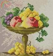 Hafty Polski 4023 Fruit Bowl Walnut