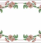 Apple blossom tablecloth from Lena Needlework (Лена Рукоделие) 07.2007 XSD