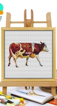 Awesome Pattern Studio - CS1160 - Mandala Cow XSD