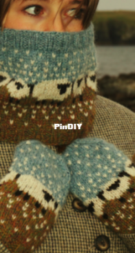 Baa-ble Mittens and Cowl by Donna Smith