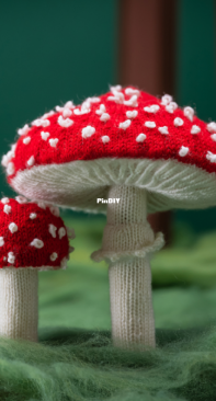 Fly Agaric Mushroom by Norman Schwarze - Nimble Needles