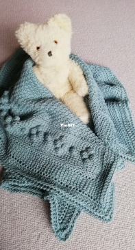 Pearson Handmade - Sue Pearson - Tunisian Bobbles Baby Blanket - Free