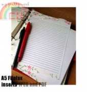 Printables for Filofax DIN-A5-My Pretty Week Floral Notepaper