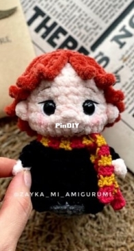 Zayka mi Amigurumi - Miranda Ayvazyan / Aivazyan - Миранда Айвазян Стешакова - The Wizard and his Rat (Ron) - Волшебник и его Крыса - Russian