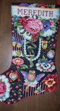 Elegant Victorian Christmas Stocking