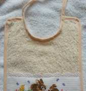 Bavoir petits lapins