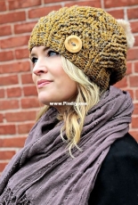 CrocheTrend - Viktoria Gogolak - Chevron Cabled Hat