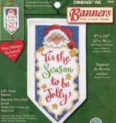 Dimensions #8809 - Jolly Santa Banner