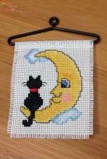 Cat and Moon