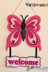 фетрюшки Welcome Butterfly Felt Pattern Russian