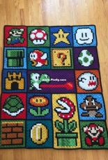 C2C technique Super Mario Bros blanket