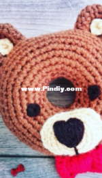 Oodles of Crochet Crafts - Rachel Zain - Doughnut Buddies - Teddy Bear