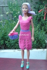 Maguinda Bolsón - Margarita dress and bag set for dolls