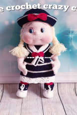The Crochet Crazy Crew - Tracey Denise - Sally The Sailor baby