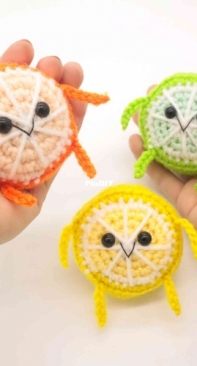 Stringy Ding Ding - Olive - Orange, Lemon, and Lime Citrus Buddies - Free