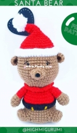Highmigurumi - Joana - Santa Bear - Free
