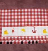 broderie pour drap de bébé