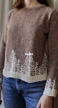 Alaska Sweater by Camille Descoteaux in English and French