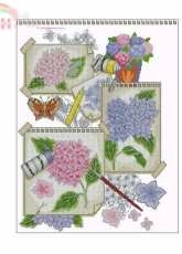 Hydrangea Sketchbook from Borduurblad Issue 68