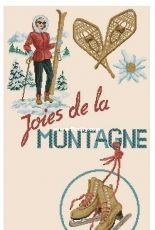 Les Brodeuses Parisiennes LBP - Torchon Joies de la montagne XSD