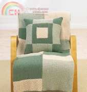 Patons Open windows afghan & pillow to KNIT