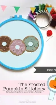 The Frosted Pumpkin Stitchery - Donut Pals PCS + XSD