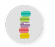Daily Cross Stitch - Macaron Stack