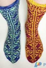 Turkish Delight Socks by Donna Druchunas