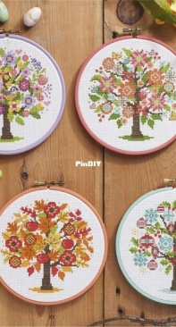 Seasonal Trees by Cheryl McKinnon from Cross Stitch Crazy 260 PCS + XSD