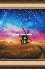 Windmill and Sunset by Maria Brovko XSD