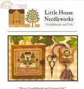 Little House Needleworks LHNPC-17 - Wool Needlebook and Scissor Fob