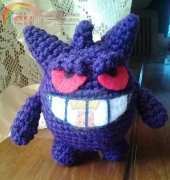 Gengar from pokemon amigurumi