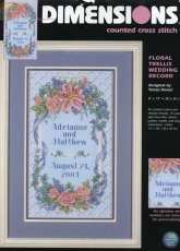 Dimensions 35067 Floral Trellis Wedding Record