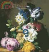 GK1137 Roses,Tulips, Morning Glory