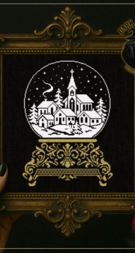 The Gilded Moth - Christmas Snow Globe SAGA